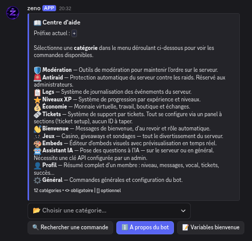 Un menu d'aide qui explique vraiment tout